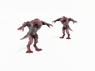 Anime Game Character Humanoid Monster 3d model