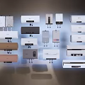 Modern Daily Electrical Appliances With Various Colors And Stylish Designs On