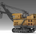 Heavy Duty Crawler Type Utility Vehicle With Long Mechanical Arm And Bucket