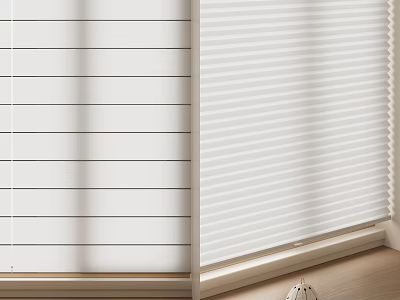 White Roman Shades Adding Style To Window In Modern Home 3d model