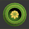 Green Decorative Birthday Cup With Happy Birthday Message Cake Pattern And Smooth Surface