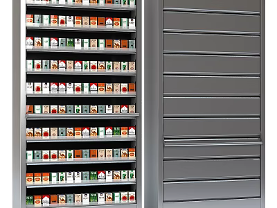 Metal Display Shelves With Multiple Layers For Organized Retail Store Products 3d model
