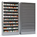 Metal Display Shelves With Multiple Layers For Organized Retail Store Products