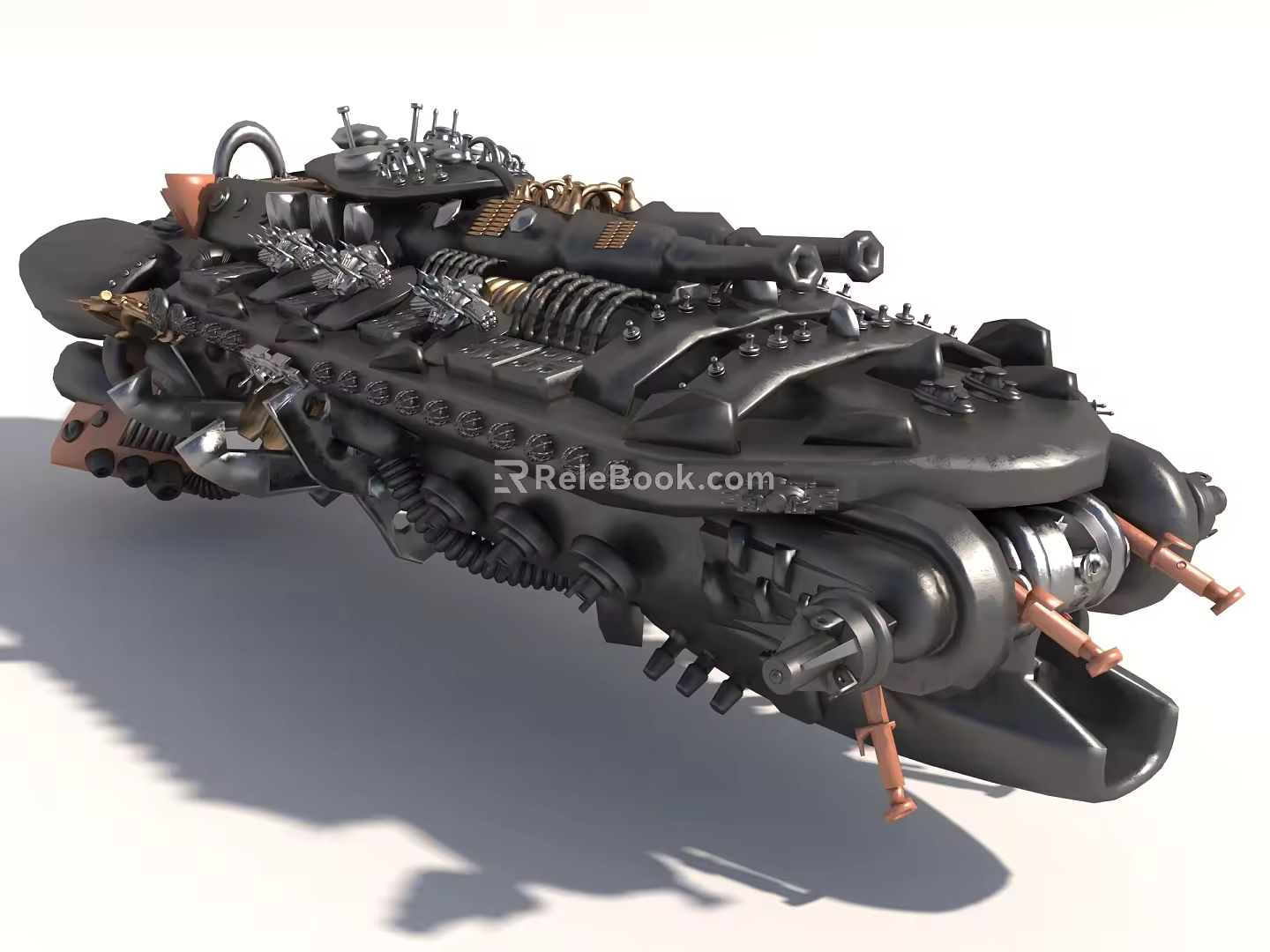 Modern style spaceship 3d model
