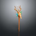 Scepter Ancient Scepter Cane Ancient Scepter Magic Scepter Metal Scepter Classical Scepter Magic Scepter 3d model