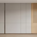 Modern Luxury Wall Interior Design With Gray Wooden Combined Panels