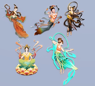 Dancer Flying Dancer Fairy 3d model