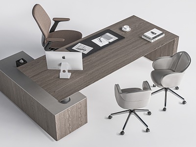 Modern Office Desk and Chair Manager Desk Boss Desk and Chair model