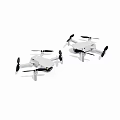 Two White Drones With Propellers For Aerial Photography And Recreational Use