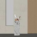 Sculpture Carving In Marble With Modern Art Design For Elegant Home Decor Details