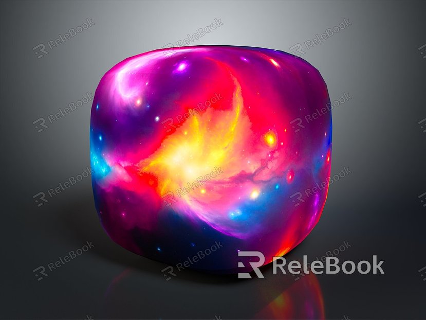 Modern Starry Sky Box Fantasy World Cosmic Nebula model