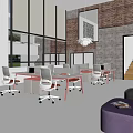 High Back Ergonomic Mesh Office Chairs In Bright Modern Industrial Open Plan Shared Workspace