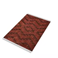 Traditional Red Geometric Pattern Rug With Soft Texture For Home Decor