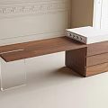 Modern island table 3d model