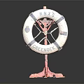 RNKS GREENOCK Commercial Lifebuoy Safety Equipment With Red Stand And Branding