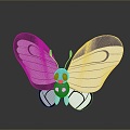 Butterfly Colour Butterfly Tabby Butterfly Leaf Butterfly Flying Animals Flying Insect Insect Animal Game Animal 3d model