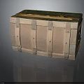 Vintage Wooden Storage Chest With Metal Straps And Decorative Hardware For Home Organization