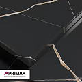 Modern Black Building Component With Gold Veins And High Gloss Surface