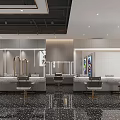Stylish Modern Beauty Hair Salon Interior With Comfortable Chairs Mirrors And Bright Lighting