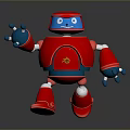 Robot Assistant Small Robot Butler Robot Butler Figure Game Figure 3d model