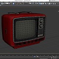 Old-fashioned TV Set Old TV Set Black and White TV Set Nineties TV Retro Low Face Number Low Model Simple Model Film and Television Level Super Realism 3d model