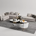 Modern Sofa Coffee Table Combination Sofa Coffee Table 3d model