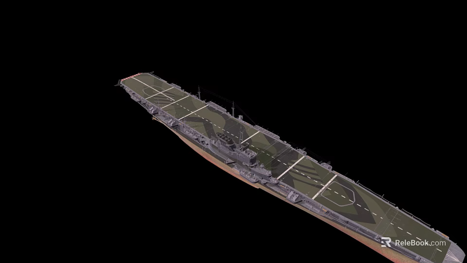 Space Carrier Deck With Runway For Cosmic Exploration And Astronaut Missions 3d model