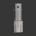 Satellite Spacecraft With Solar Panels And Cylindrical Metallic Structure