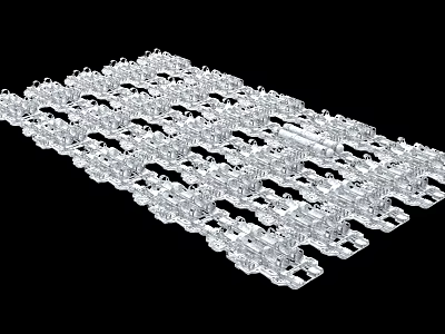 High Strength Industrial Equipment Metal Structural Parts For Heavy Duty Manufacturing Applications 3d model