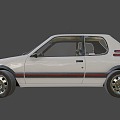 white car 3d model