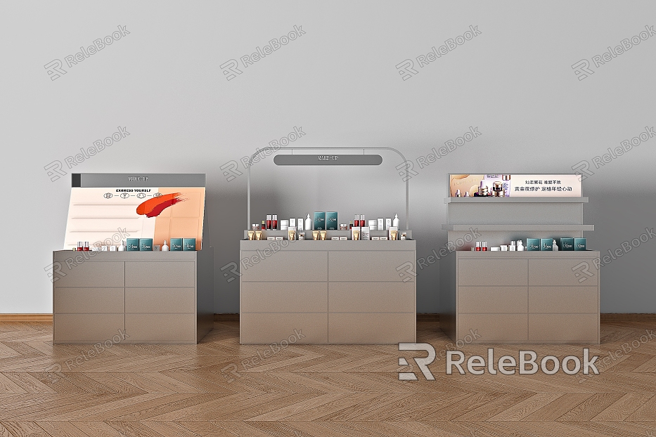 Beauty store display cabinet beauty cabinet model