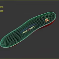 Vibram FLY Shock Absorption Insole With Black Red Comfortable Supportive Footwear Design