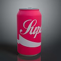 Pink Aluminum Beverage Can With Sup Logo For Daily Refreshing Drinks