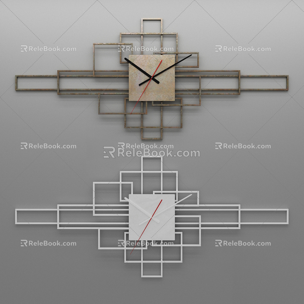 Modern Clock Wall Decorations 3d model