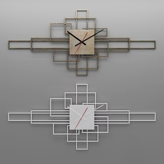 Modern Clock Wall Decorations 3d model