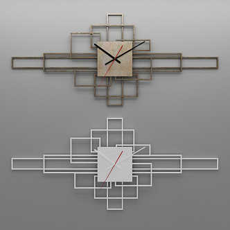 Modern Clock Wall Decorations 3d model