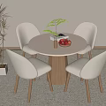 Modern Negotiation Tables and Chairs 3d model