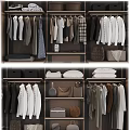 Organized Modern Closet Interior Design With Hanging Clothes Shelves Drawers And Shoe Storage