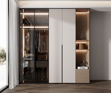 Modern wardrobe 3d model