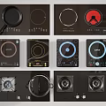 Induction Cooker Embedded Induction Cooker Induction Cooker Integrated Panel Double Stove Multi Stove Induction Cooker 3d model
