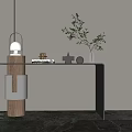 Modern End View Table Entrance Cabinet 3d model