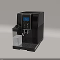 Black Saeco Modern Coffee Machine Kitchen Appliance With Automatic Control Panel And Digital 3d model