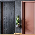 Stylish Hinged Doors with Modern Designs Various Colors and Interior Decor Elements