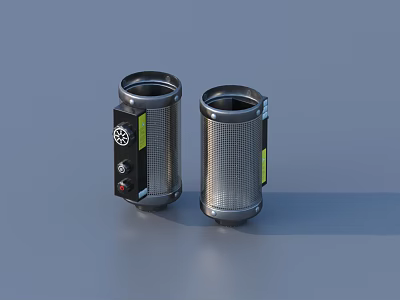 High Quality Durable Stainless Steel Cylindrical Filters For Hardware Tools 3d model