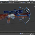 Crossbow Cartoon Crossbow Mechanical Crossbow Low Face Number Low Model Simple Model Game Sub-era Film and Television Level Super Realistic 3d model
