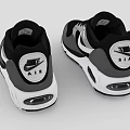Nike Air Max Classic Sneakers Black Gray White Design With Logo And Cushioned Sole
