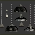 Vintage Speckled Chandeliers With Chain Hanging And Multiple Design Styles