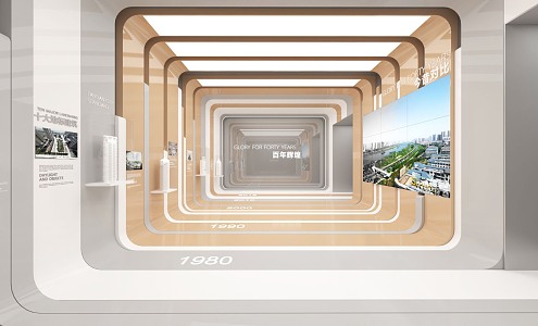 Comparison of Urban Development Course in Present and Past 3d model