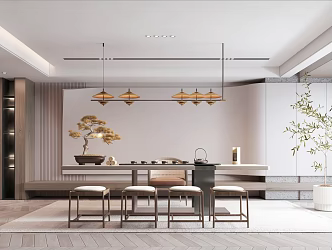 Modern Tea Room 3d model