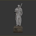 Western Samurai Western Warrior Western Hero Western Warrior Knight Hero Ancient Warrior Paladin 3d model